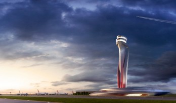 宛如郁金香的机场塔楼，伊斯坦布尔的城市象征